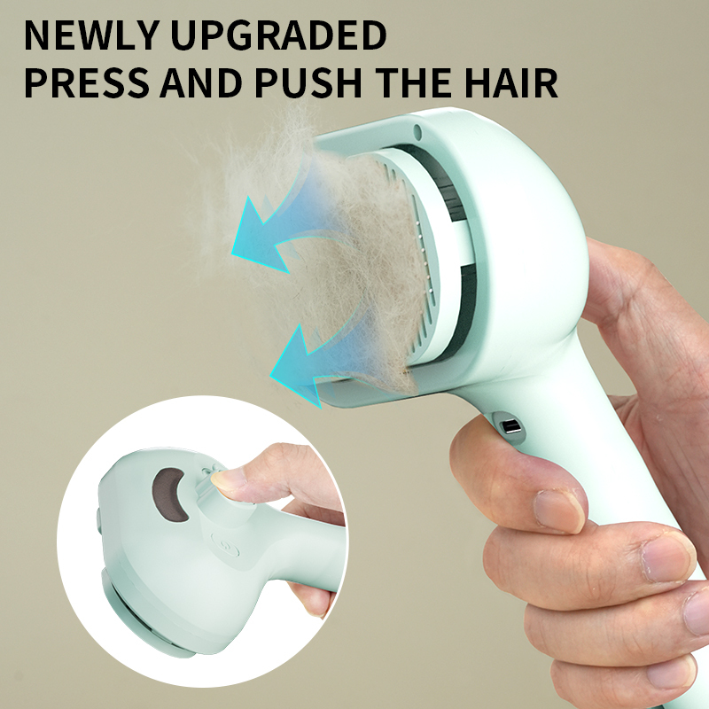 Pet press spray massage comb