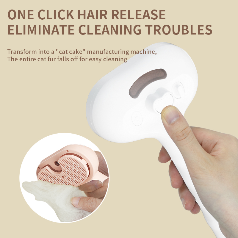 Pet press spray massage comb