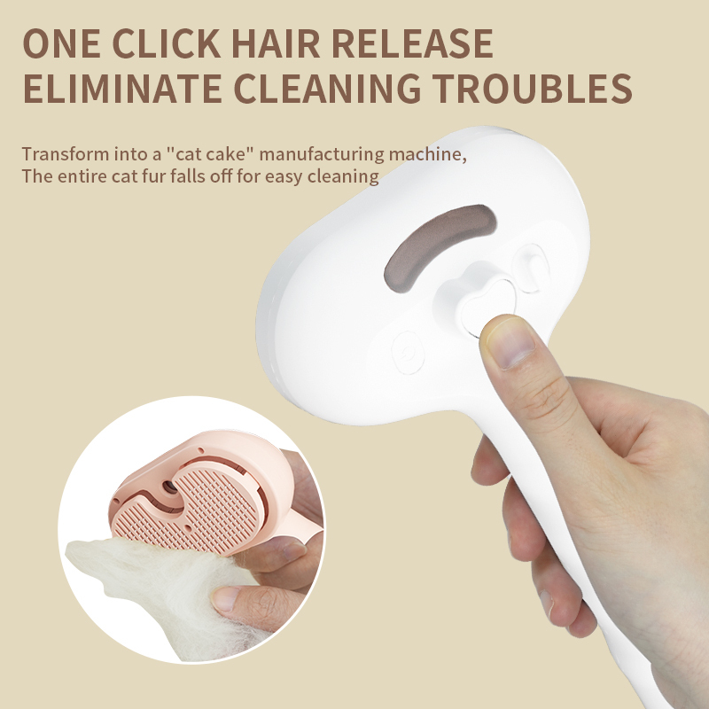 Pet press spray massage comb