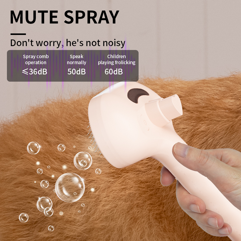 Pet press spray massage comb