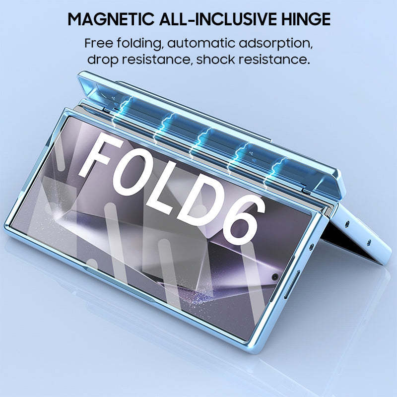 Magnetic Hinge Electroplated Mobile Phone Case