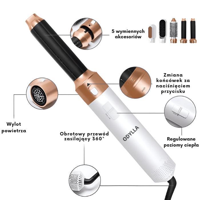 ODYLLA® - 5 W 1 STYLIZATOR DO WŁOSÓW + E-Book w Prezencie