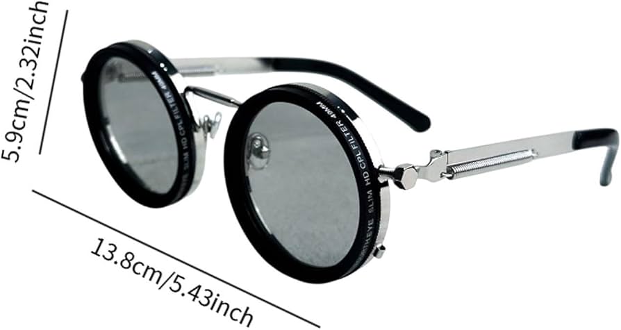 UJEAVETTE Adjustable Tint Sunglasses Eyewear Decor for Beach Indoor Outdoor  Activities Silver Black B : Amazon.in: Clothing & Accessories