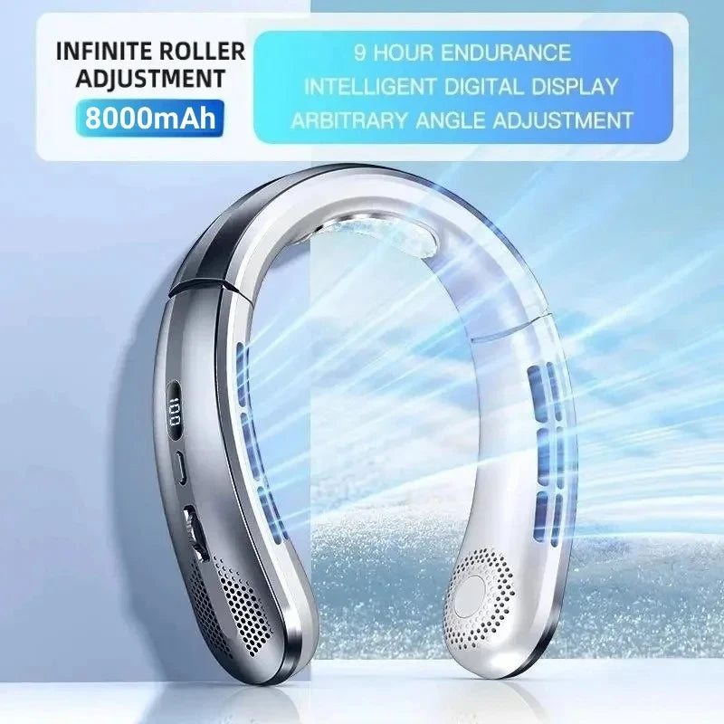 Portable Bladeless Mini Rechargeable Neck Fan