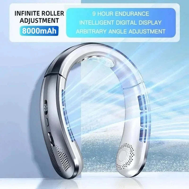 Portable Bladeless Mini Rechargeable Neck Fan