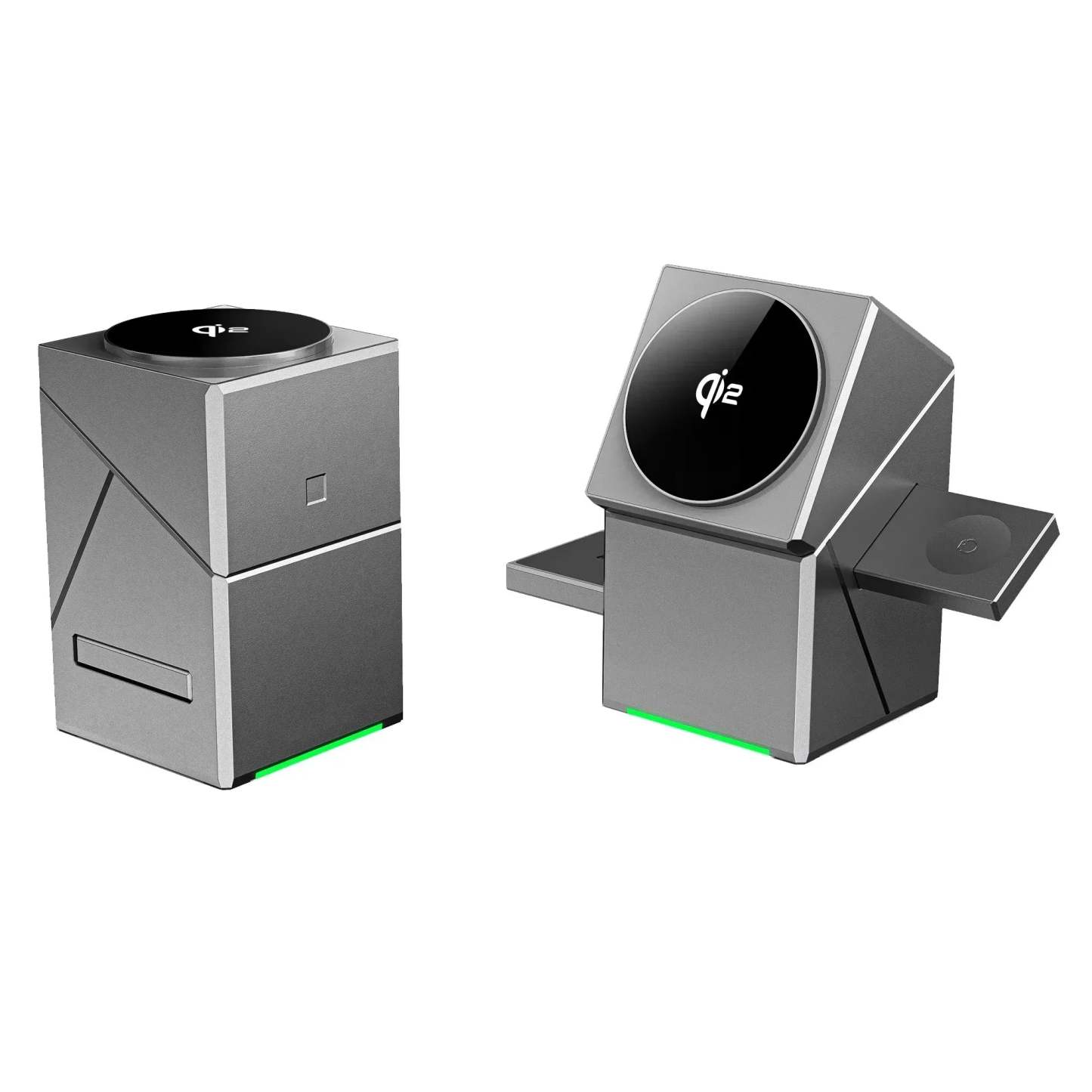 3-in-1 Wireless Charger with Auto-Rotating Dock