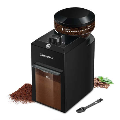 28 Adjustable Gears Compact Burr Coffee Grinder