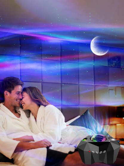 Star Lights Aurora Galaxy Moon Projector with Remote Control