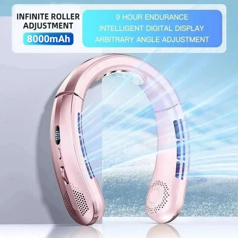 Portable Bladeless Mini Rechargeable Neck Fan