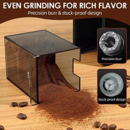 28 Adjustable Gears Compact Burr Coffee Grinder