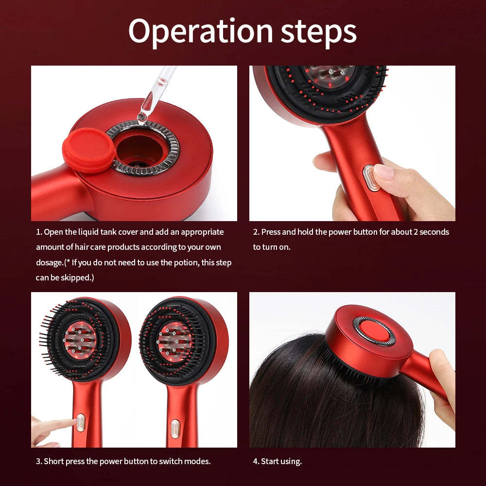 Electric Vibration Hair and Scalp Massage Comb