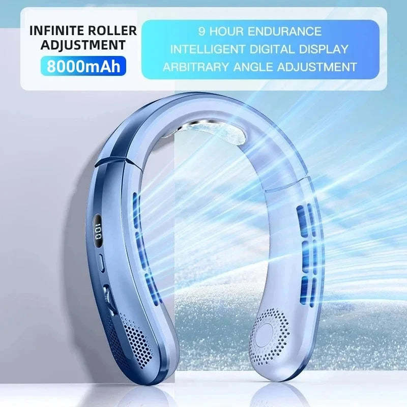 Portable Bladeless Mini Rechargeable Neck Fan