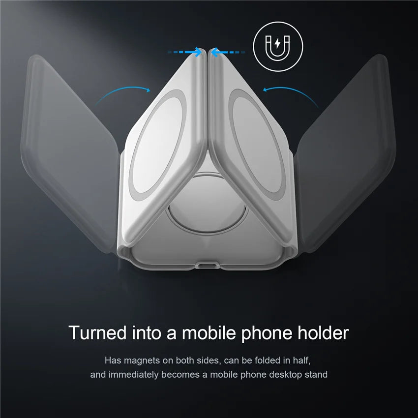 100W 3 in 1 foldable Wireless Charger Pad Stand