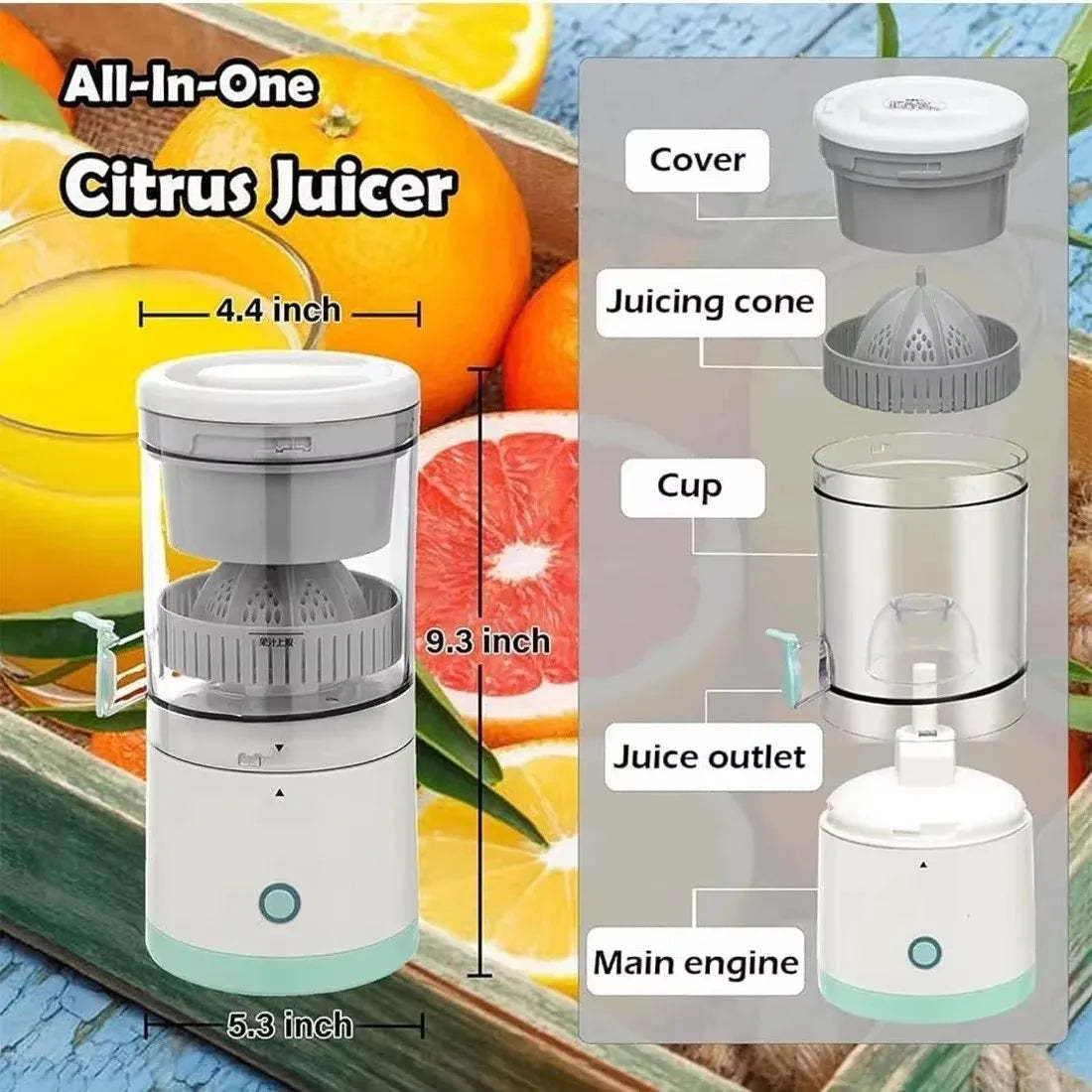 Automatic portable juice machine