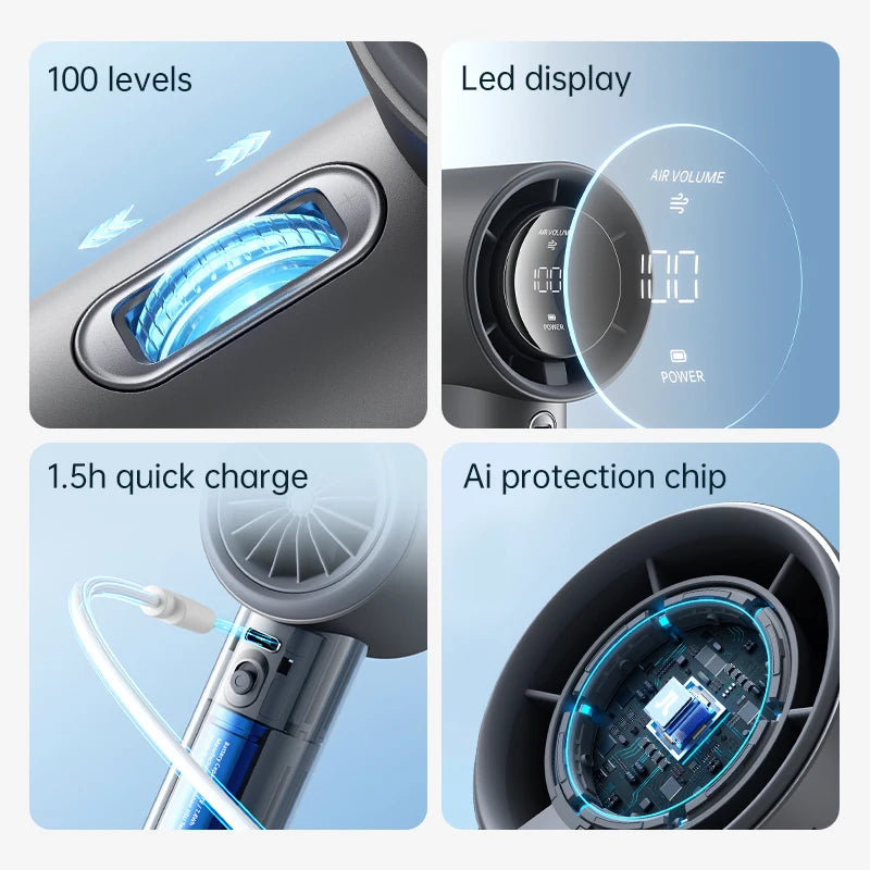 Rechargeable Mini Handheld Portable Fan