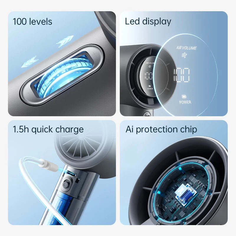 Rechargeable Mini Handheld Portable Fan