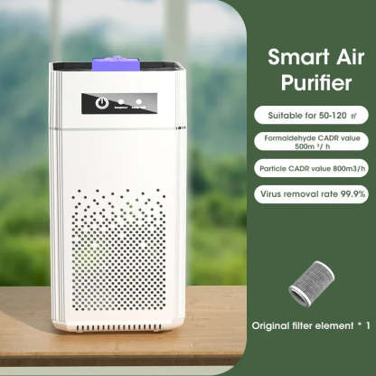 Negative Ion Air Purifier With Replaceable HEPA Filter