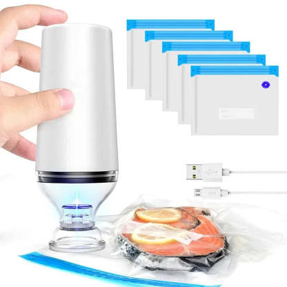 Electric Handheld Vacuum Sealer Pump & Bags