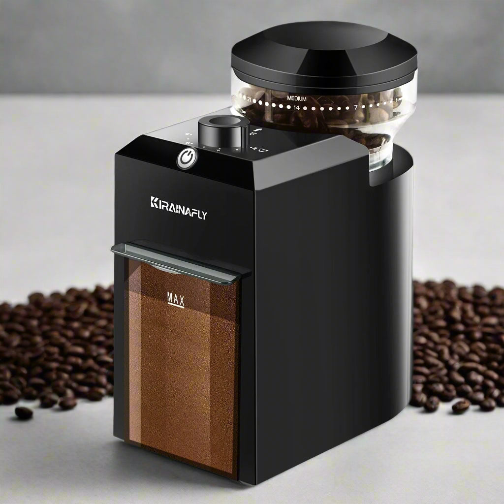 28 Adjustable Gears Compact Burr Coffee Grinder