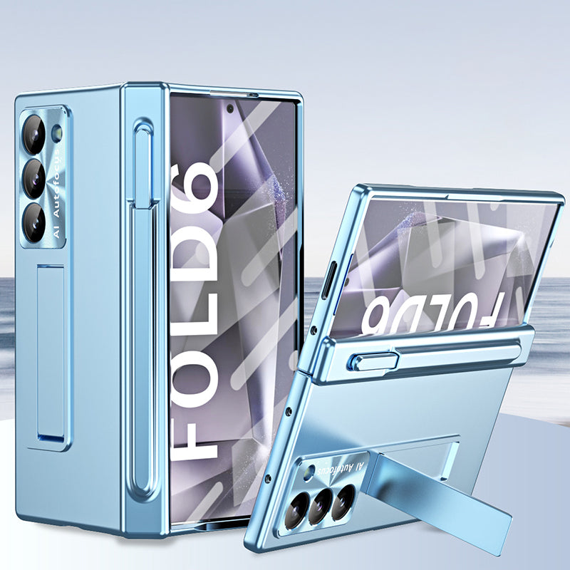 Magnetic Hinge Electroplated Mobile Phone Case