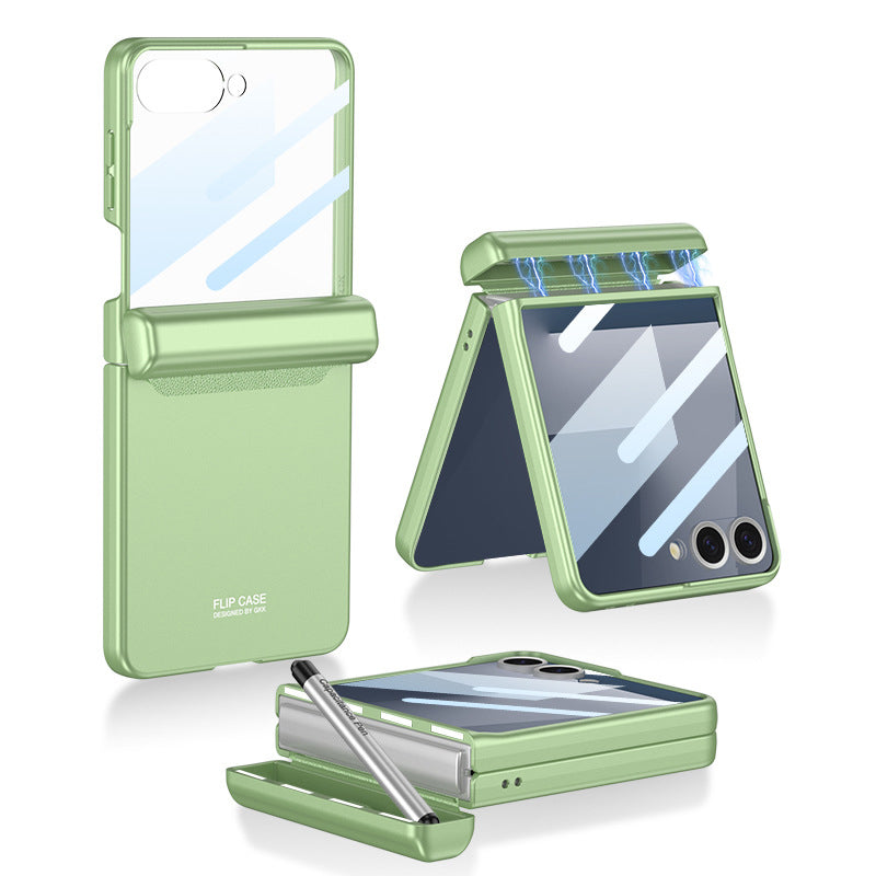 Magnetic Hinge Pen Box Protective Phone Case