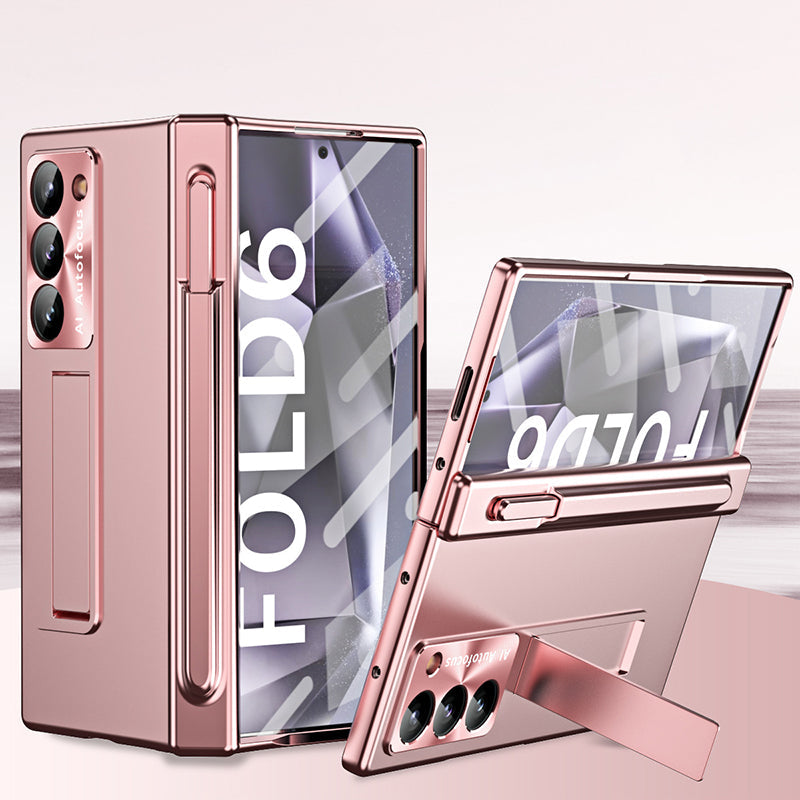 Magnetic Hinge Electroplated Mobile Phone Case
