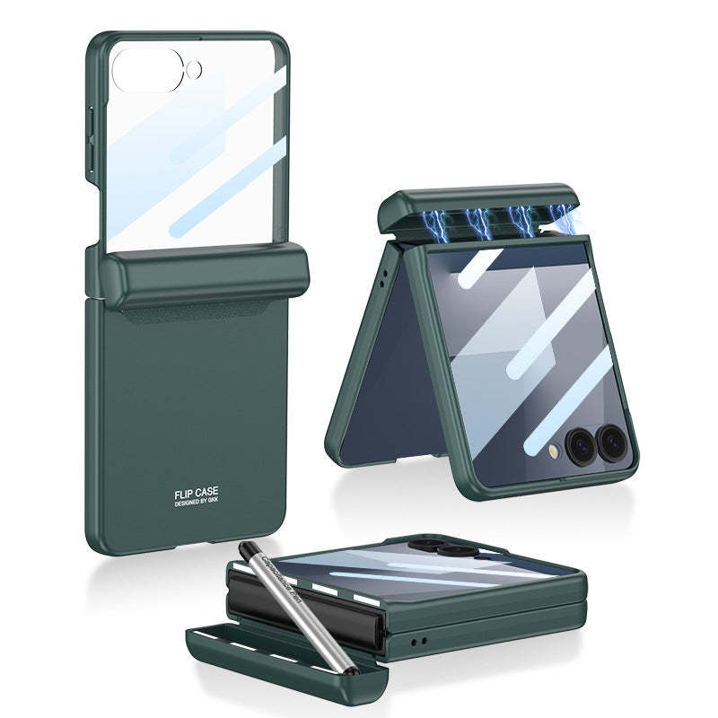 Magnetic Hinge Pen Box Protective Phone Case