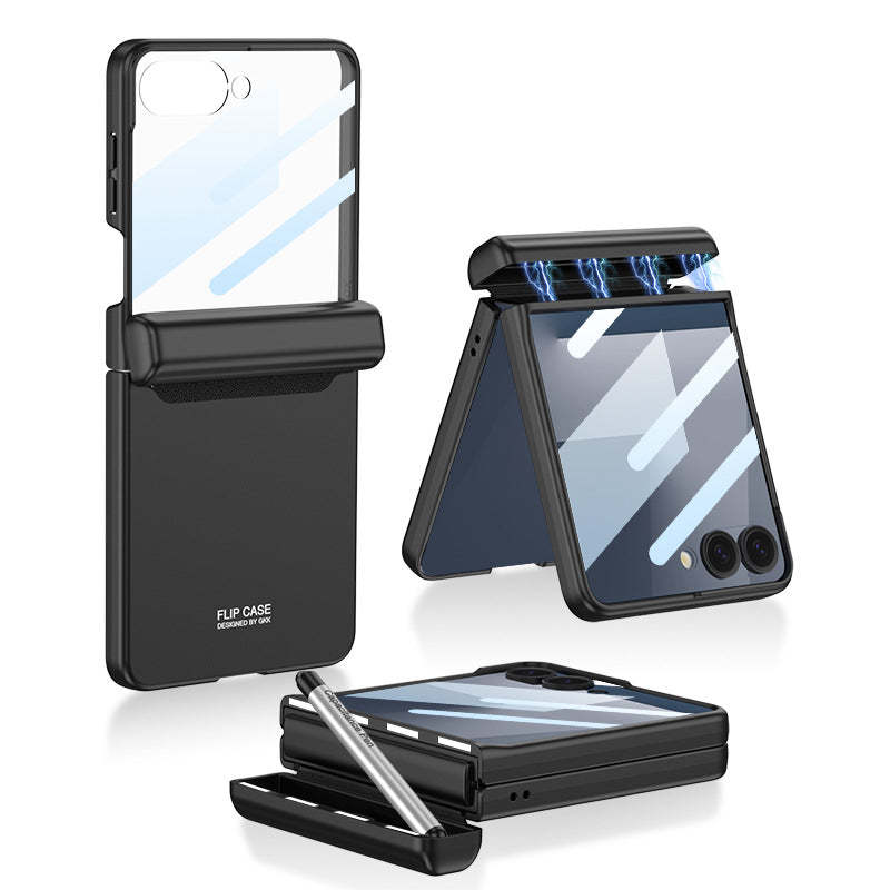 Magnetic Hinge Pen Box Protective Phone Case