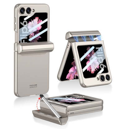 Magnetic Hinge Pen Box Protective Phone Case