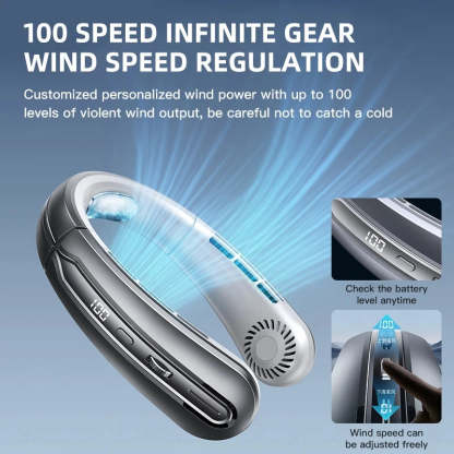 Portable Bladeless Mini Rechargeable Neck Fan