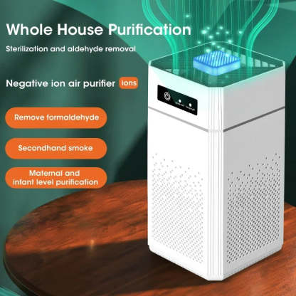 Negative Ion Air Purifier With Replaceable HEPA Filter