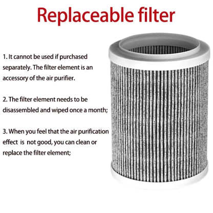 Negative Ion Air Purifier With Replaceable HEPA Filter