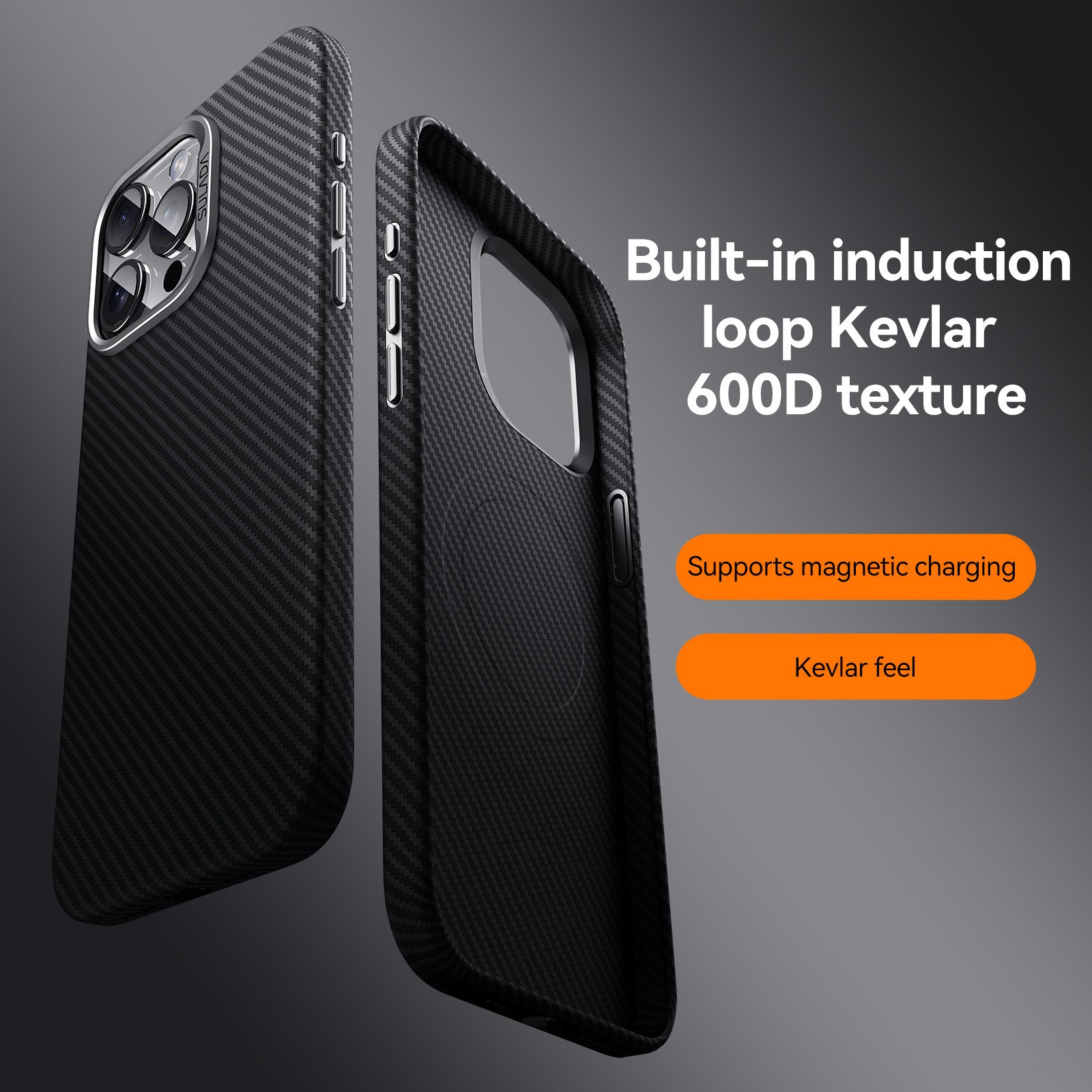 Kevlar Texture Magnetic Cover