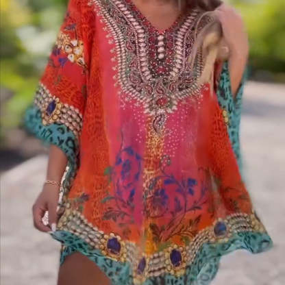 ✨【S-5XL】🌺Stylowa sukienka boho😍