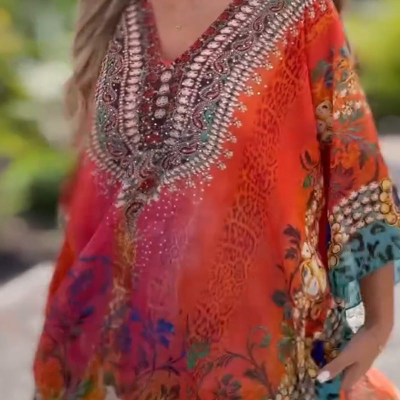 ✨【S-5XL】🌺Stylowa sukienka boho😍