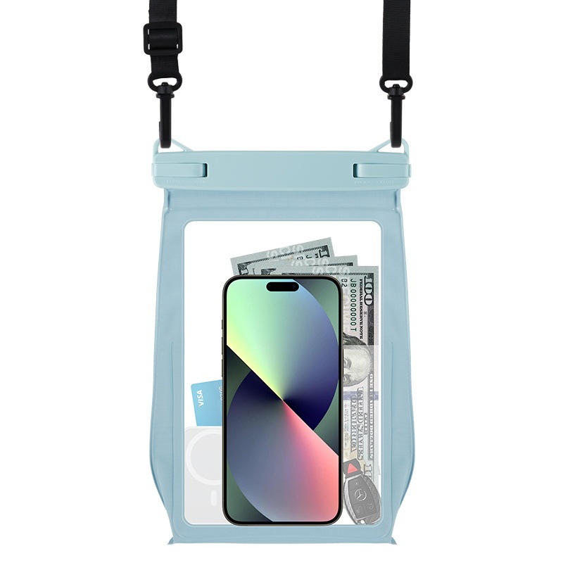 Compatible Waterproof Bag Case for Samsung Apple Huawei Phones 8.2inch Universal Crossbody Bag Waterproof Cover