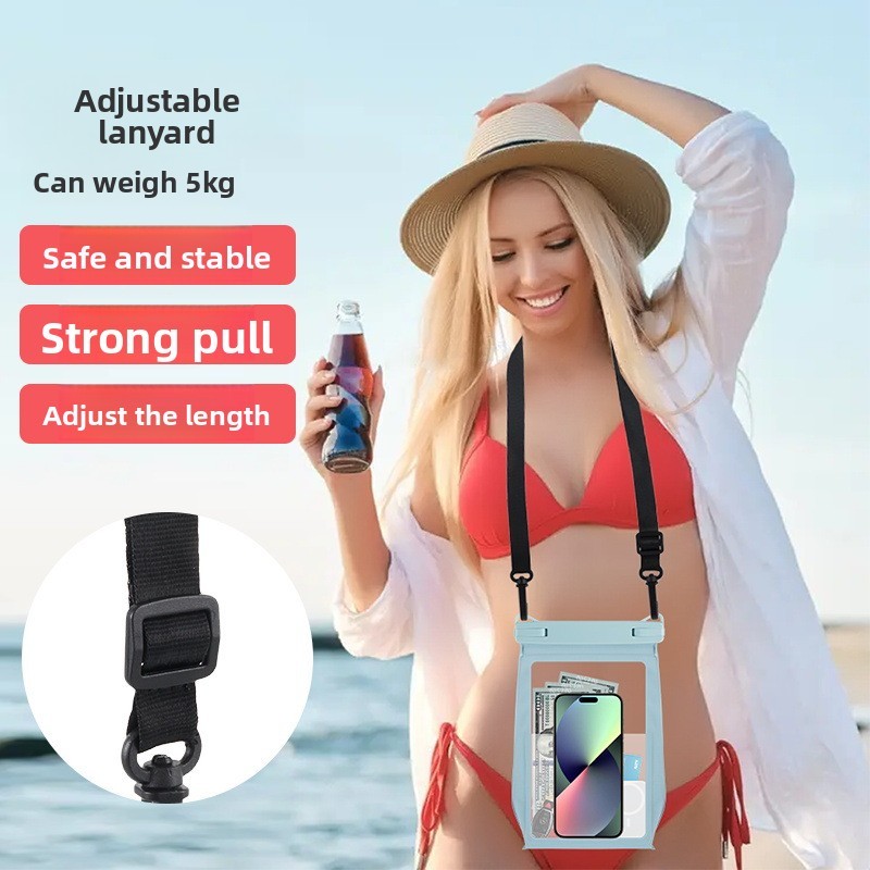 Compatible Waterproof Bag Case for Samsung Apple Huawei Phones 8.2inch Universal Crossbody Bag Waterproof Cover