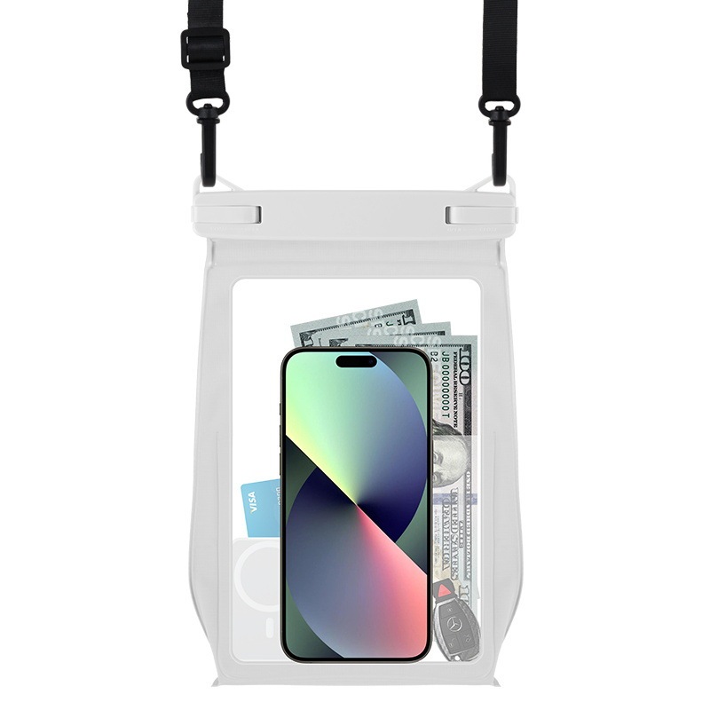 Compatible Waterproof Bag Case for Samsung Apple Huawei Phones 8.2inch Universal Crossbody Bag Waterproof Cover