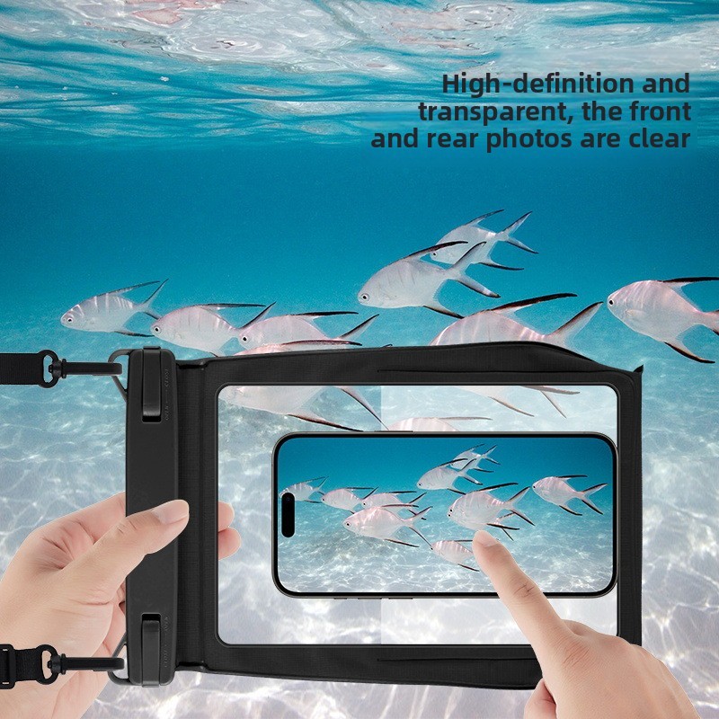 Compatible Waterproof Bag Case for Samsung Apple Huawei Phones 8.2inch Universal Crossbody Bag Waterproof Cover