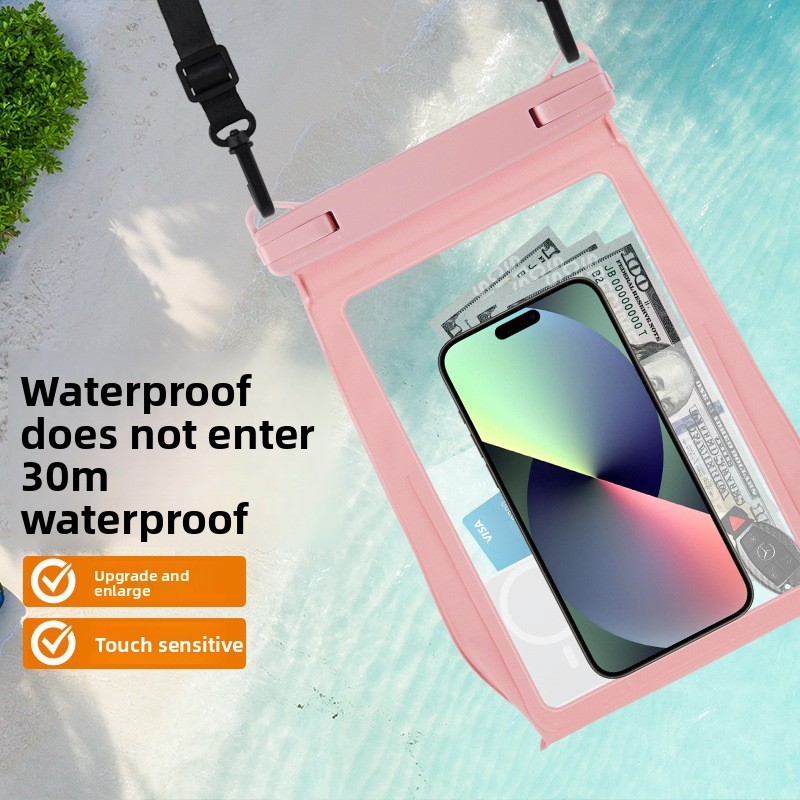 Compatible Waterproof Bag Case for Samsung Apple Huawei Phones 8.2inch Universal Crossbody Bag Waterproof Cover
