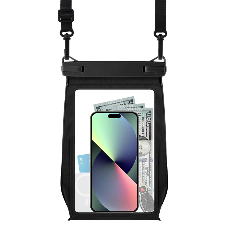 Compatible Waterproof Bag Case for Samsung Apple Huawei Phones 8.2inch Universal Crossbody Bag Waterproof Cover