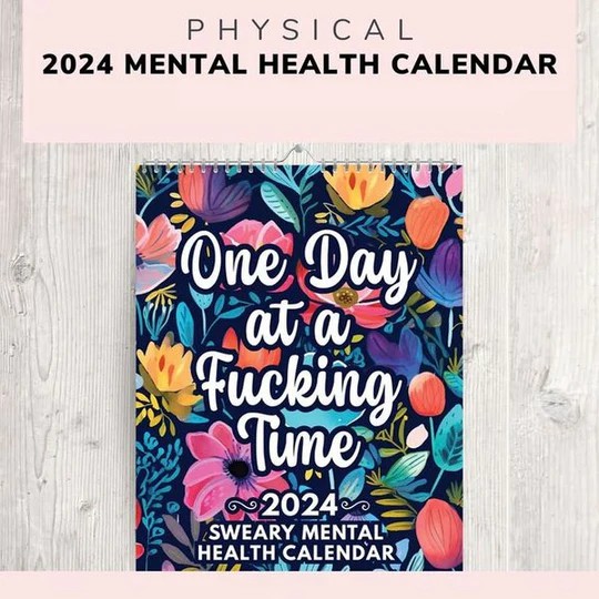 2024 Funny Mental Health Calendar