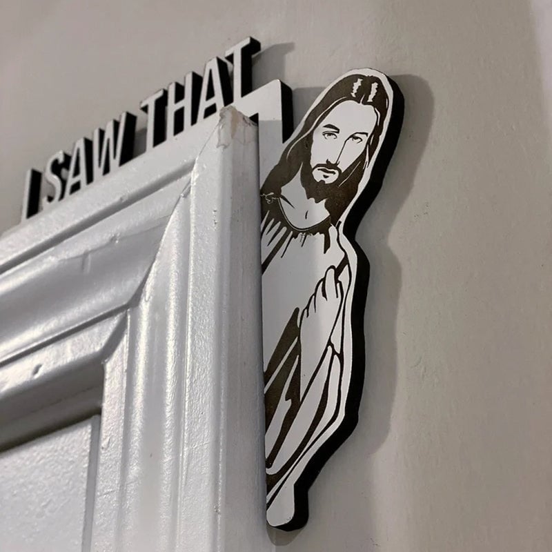Jesus See You-Funny Home Decor