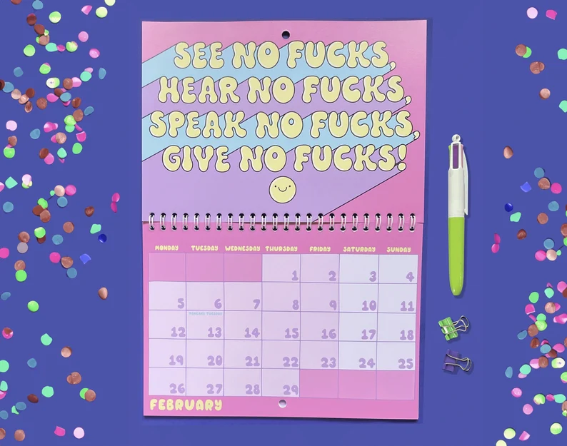 2024 Funny and Sweary Calendar