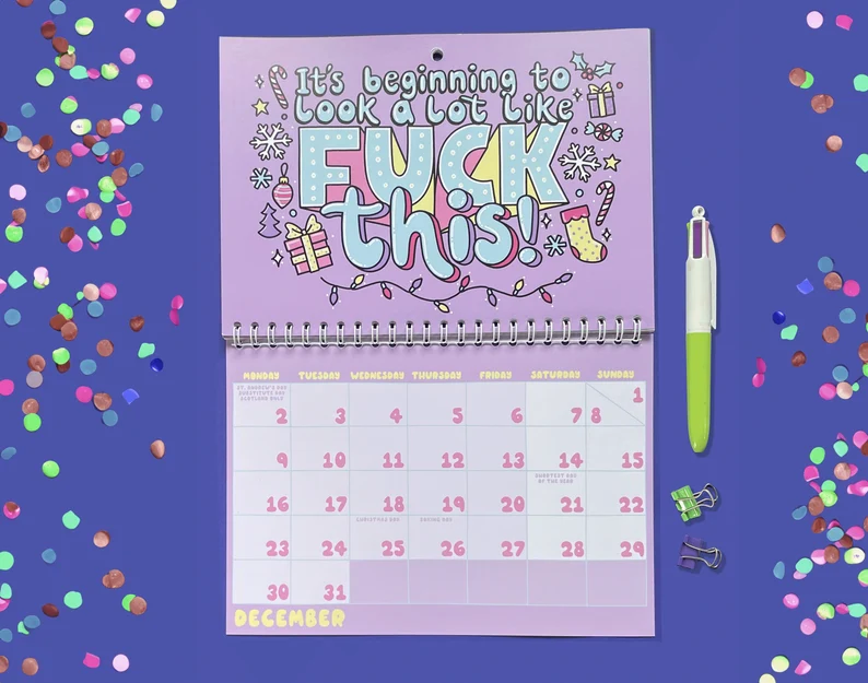 2024 Funny and Sweary Calendar