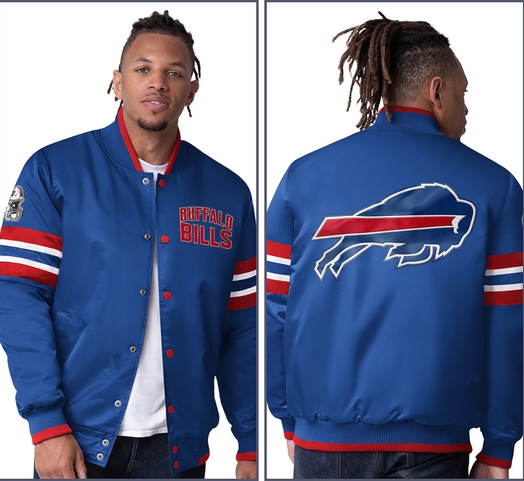 💝💝Last day of clearance!!💝Buy more, save more✨Starter Satin Twill Snap Front Jacket