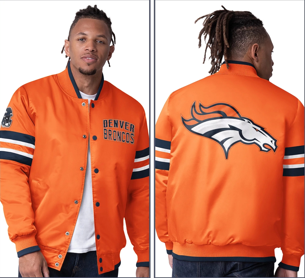 💝💝Last day of clearance!!💝Buy more, save more✨Starter Satin Twill Snap Front Jacket