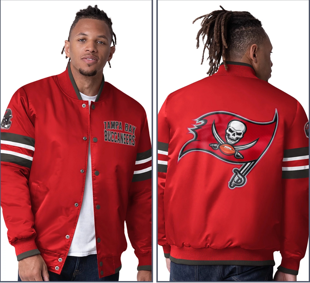 💝💝Last day of clearance!!💝Buy more, save more✨Starter Satin Twill Snap Front Jacket