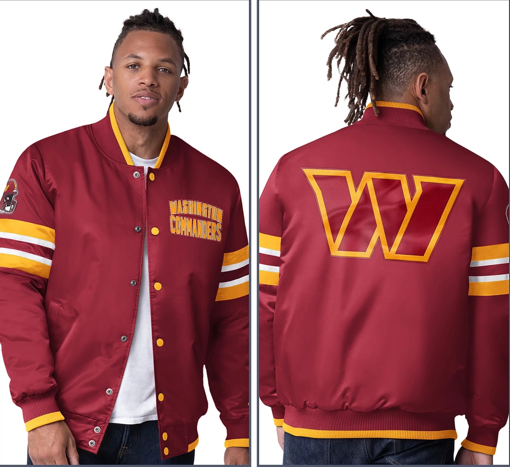 💝💝Last day of clearance!!💝Buy more, save more✨Starter Satin Twill Snap Front Jacket