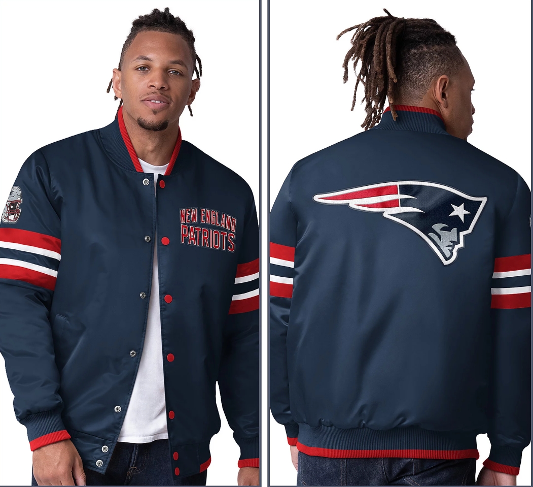 💝💝Last day of clearance!!💝Buy more, save more✨Starter Satin Twill Snap Front Jacket